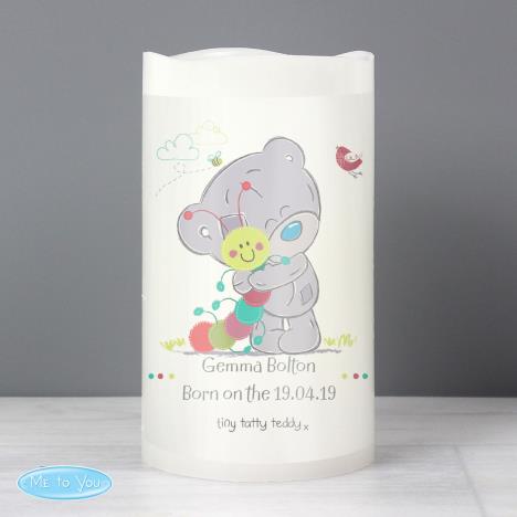 Personalised Tiny Tatty Teddy Cuddle Bug LED Candle Extra Image 2